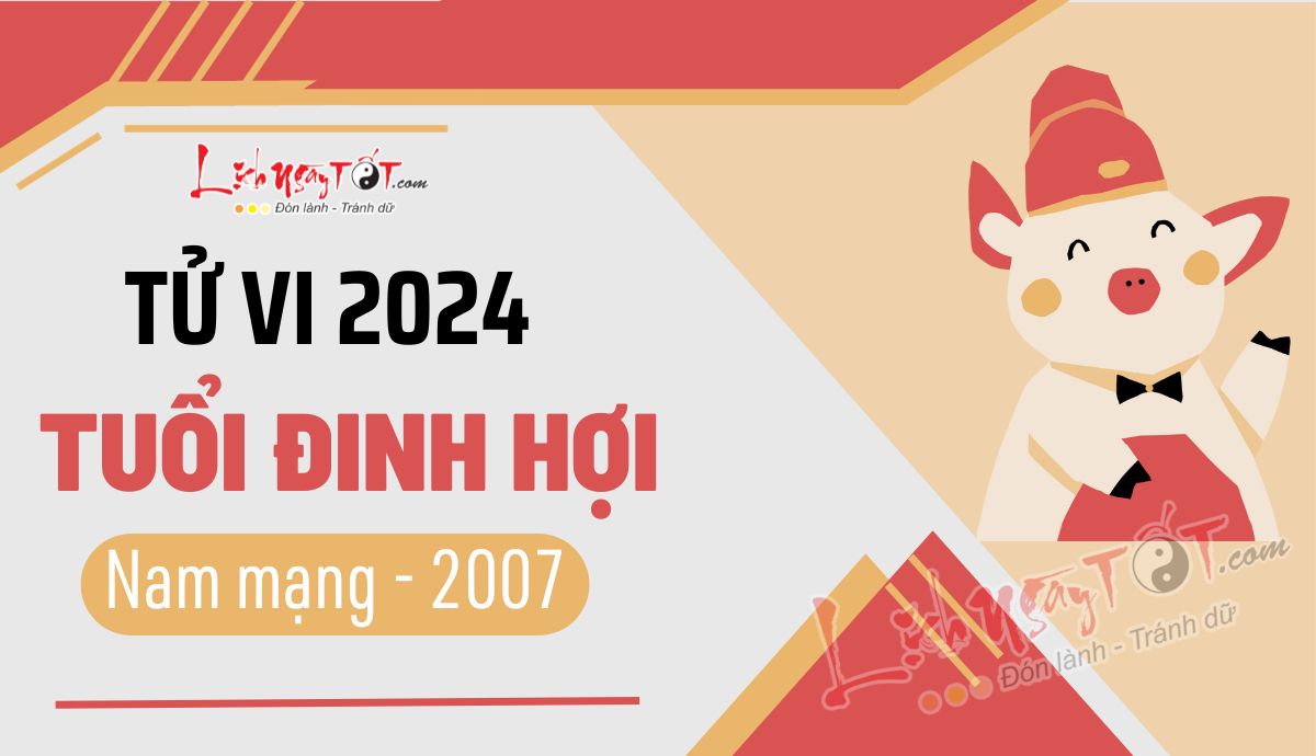 Tu vi 2024 tuoi Dinh Hoi nam mang 2007