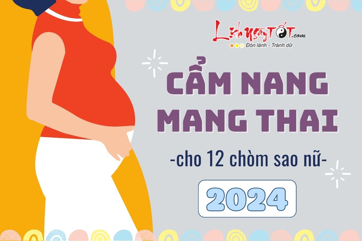Cam nang mang thai nam 2024 cho 12 chom sao nu