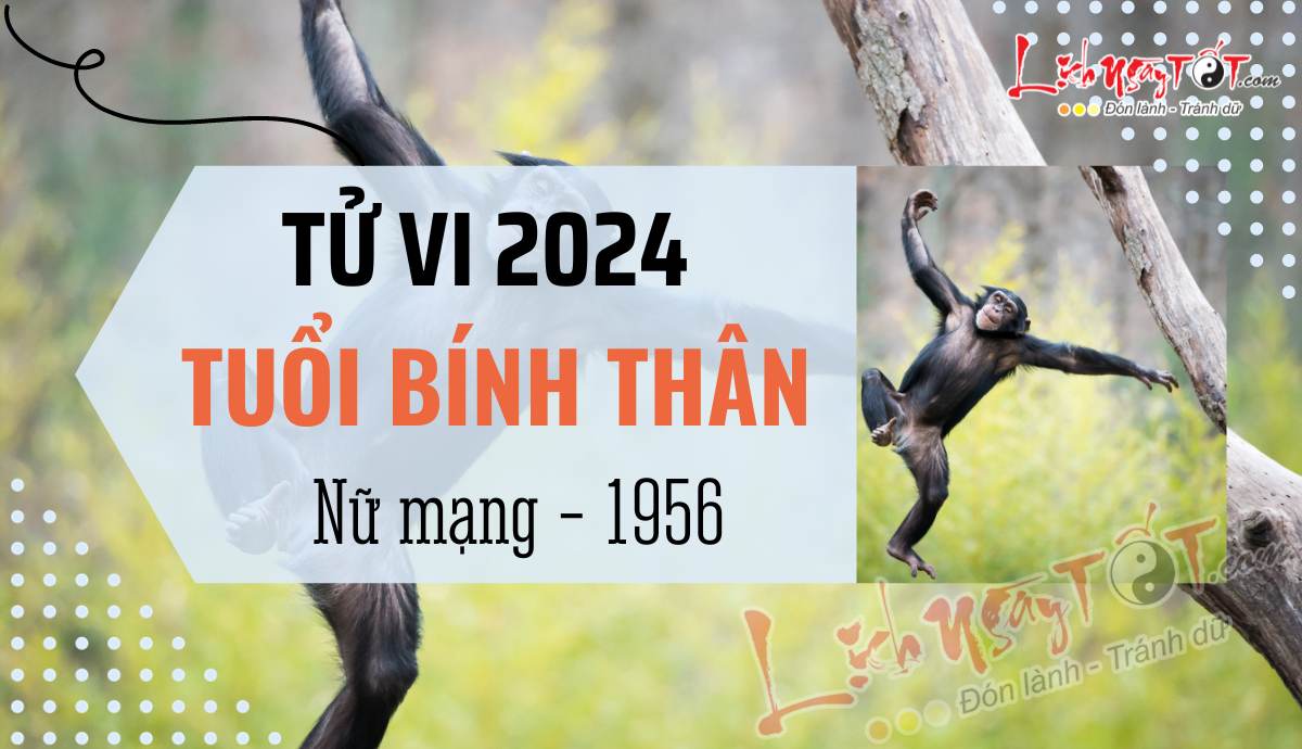Tu vi 2024 tuoi Binh Than nu mang 1956