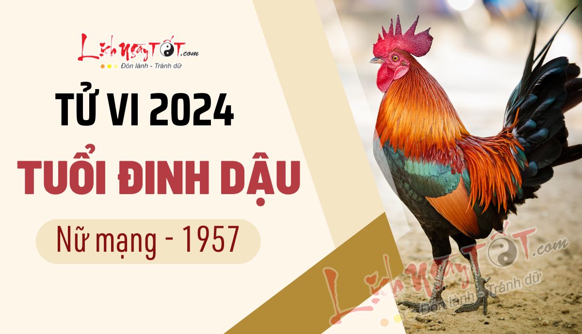 Tu vi 2024 tuoi Dinh Dau nu mang 1957
