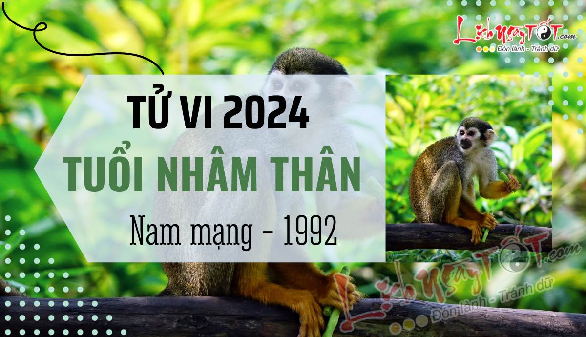 Tu vi 2024 tuoi Nham Than nam mang 1992