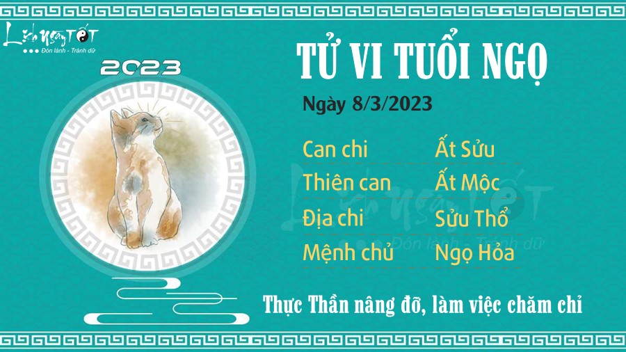 Tu vi hang ngay 8/3/2023 cua 12 con giap - Ngo