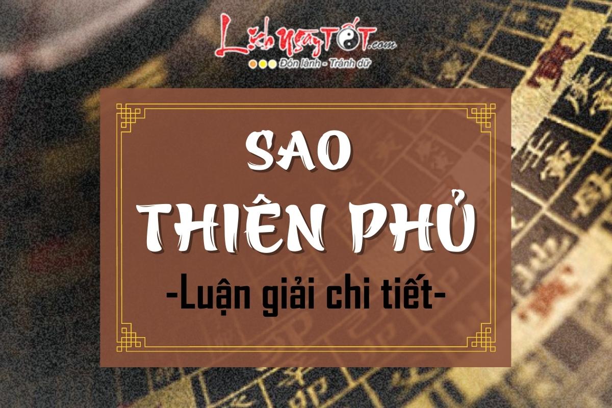 Luan giai chi tiet sao Thien Phu