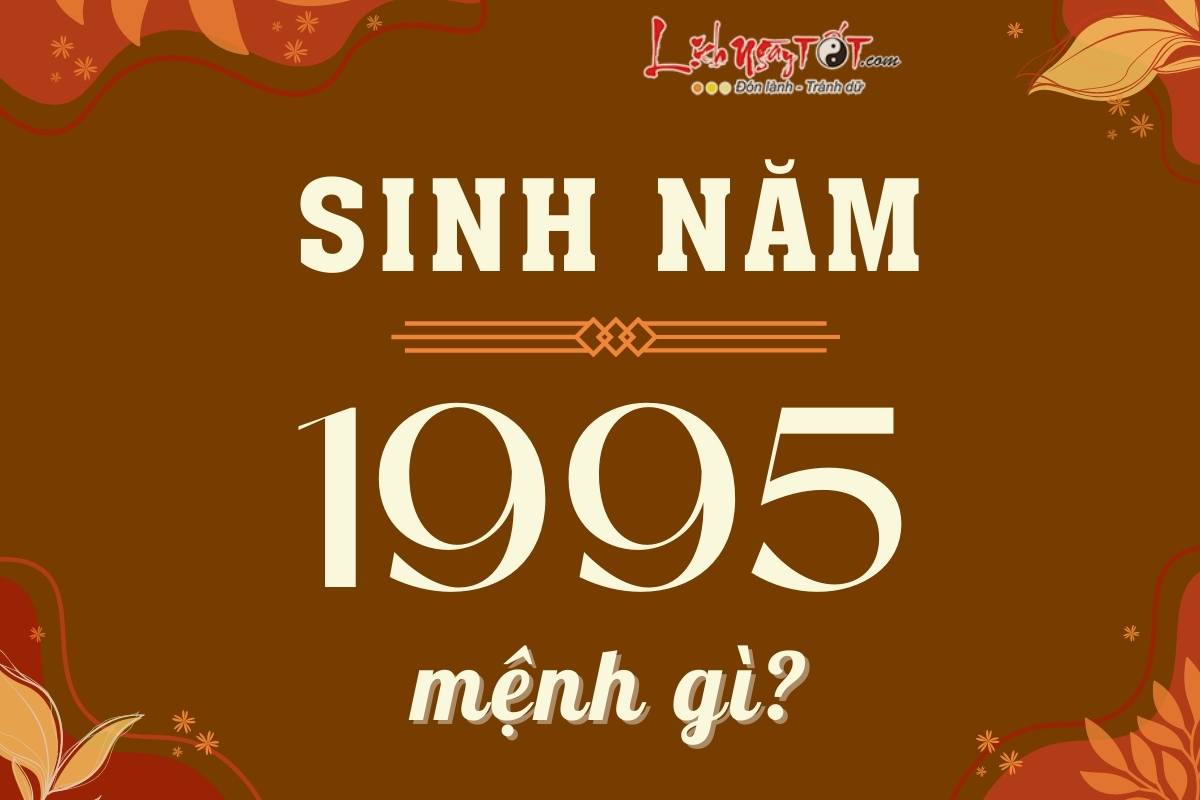 Sinh nam 1995 menh gi