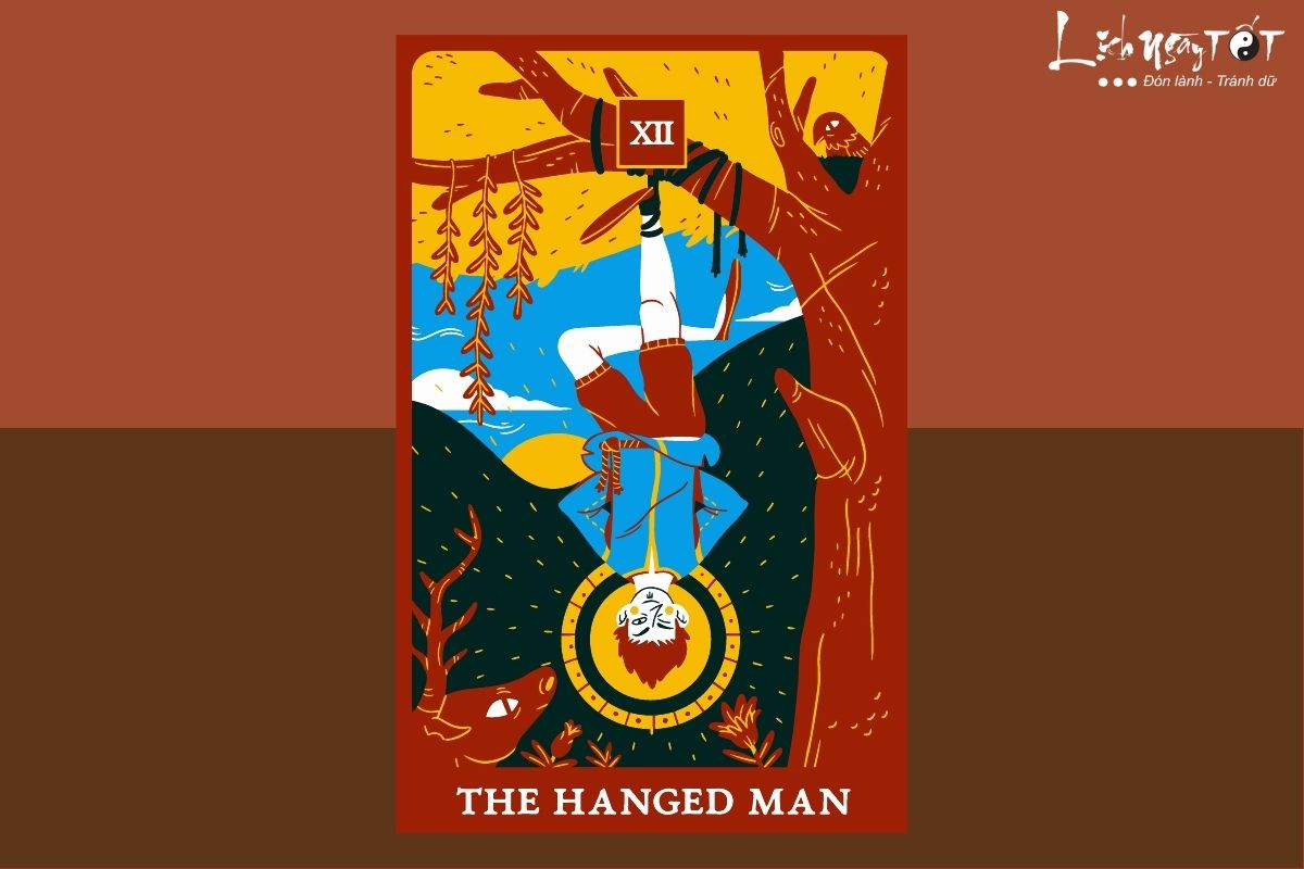 Trai la bai tarot so 3 - The Hanged Man