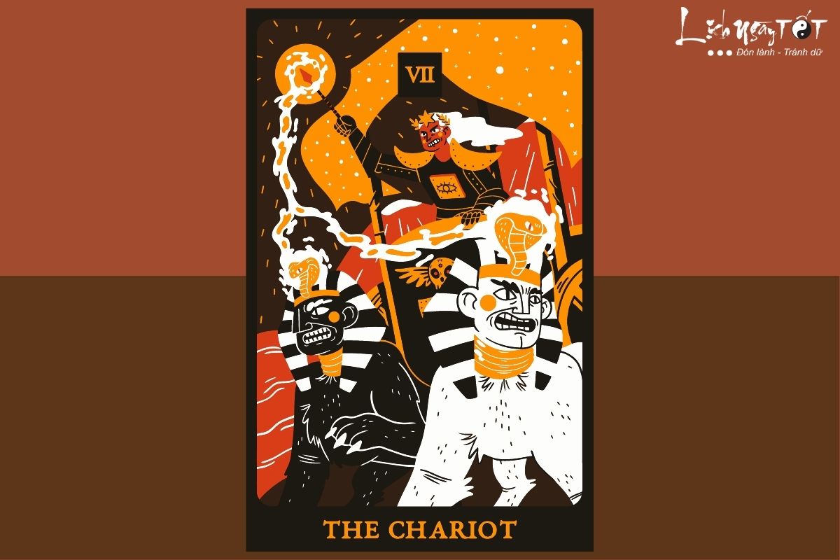 Trai la bai tarot so 2 - The Chariot