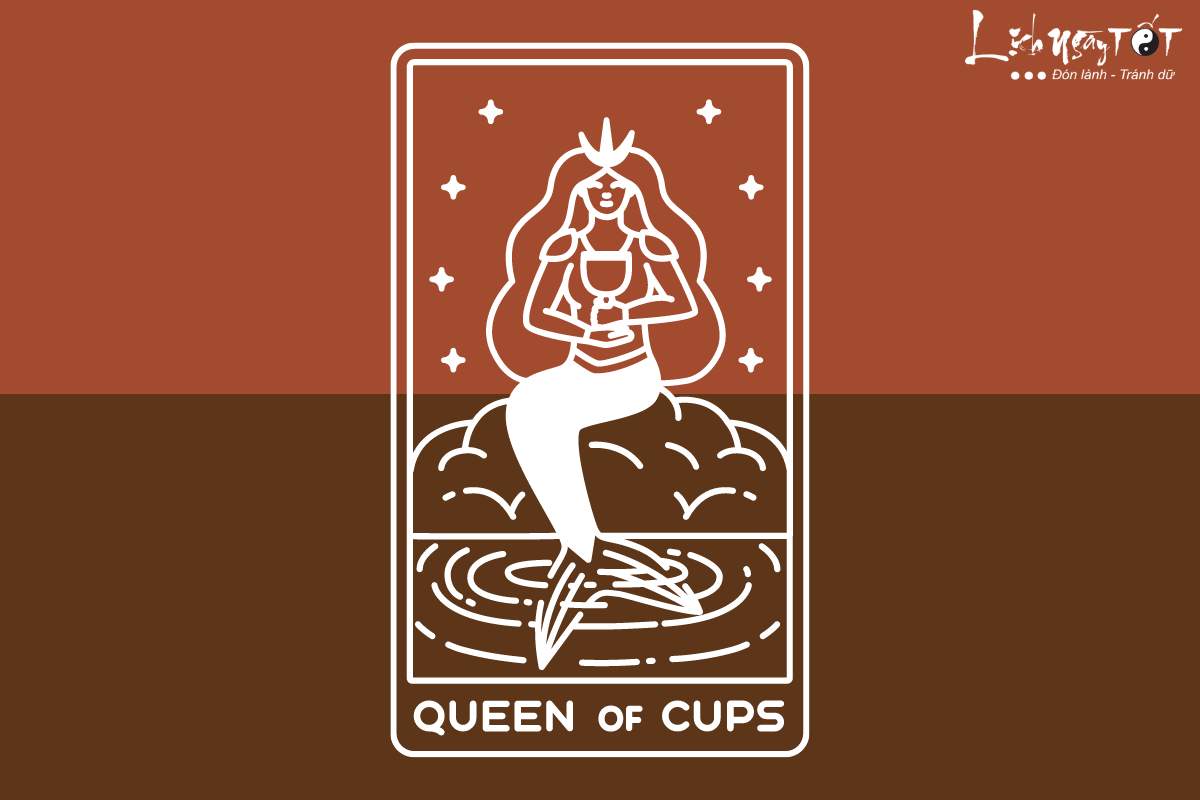 Trai la bai tarot so 2 - Queen of Cups