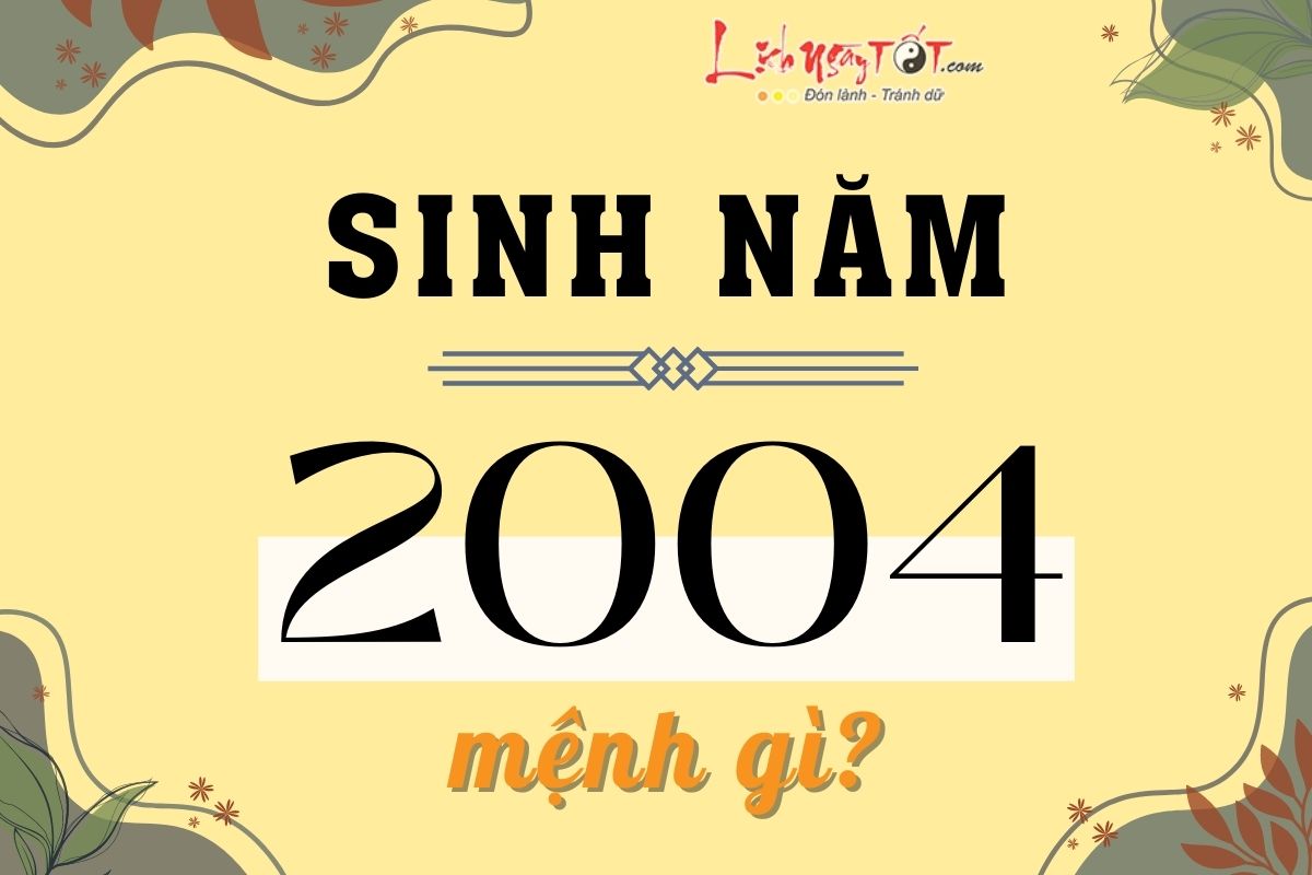 2004 Cung Mệnh Gì? Khám Phá Tính Cách và Phong Thủy Tuổi Giáp Thân