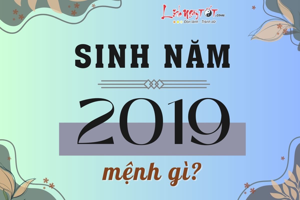 Sinh nam 2019 menh gi