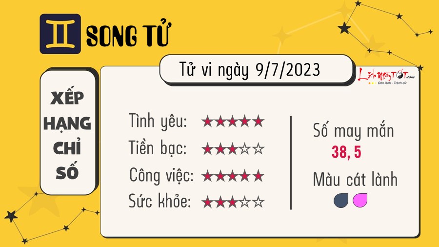 Tu vi hang ngay 9/7/2023 - Song Tu