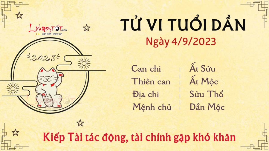 Tu vi hang ngay 4/9/2023 cua 12 con giap - Dan