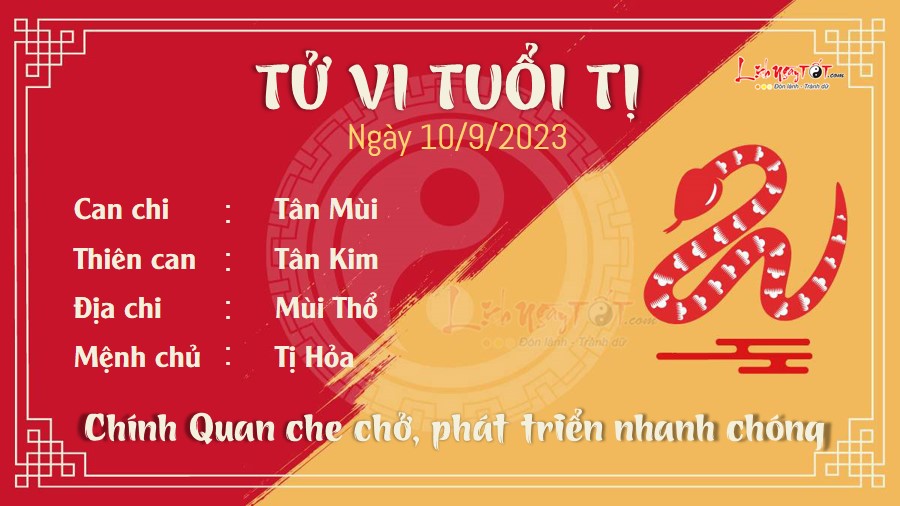 Tu vi hang ngay 10/9/2023 - Ti