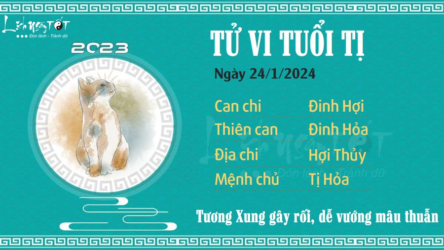 Tu vi hang ngay 24/1/2024 - Ti