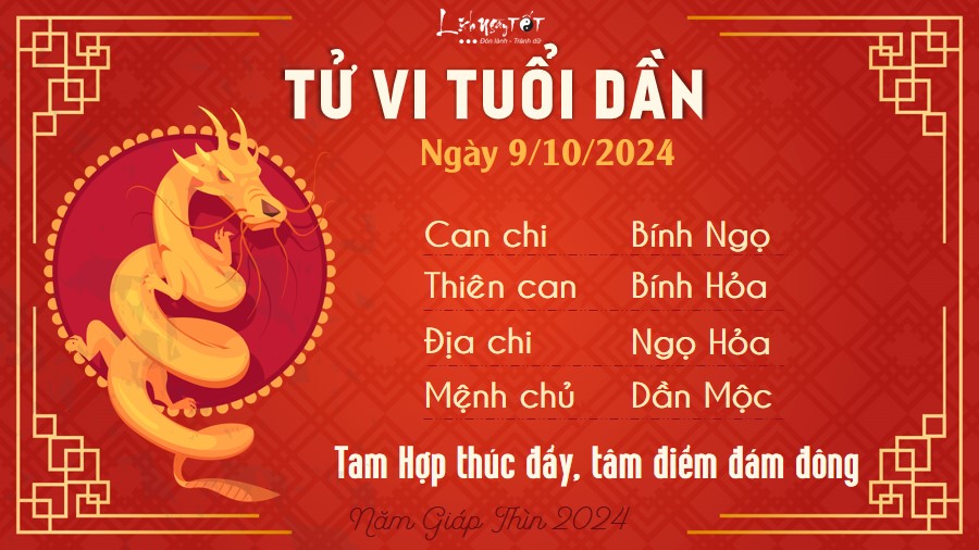 Tu vi hang ngay 9/10/2024 - Dan