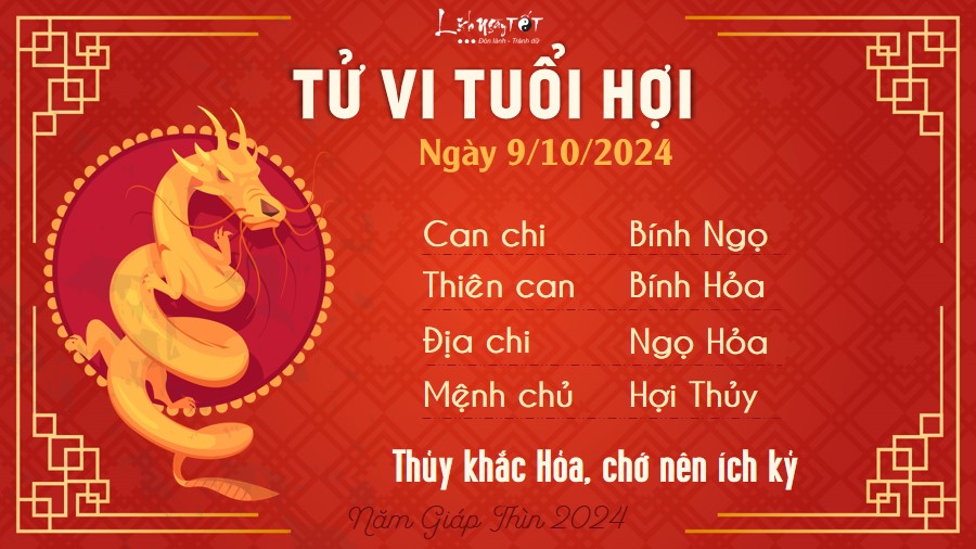 Tu vi hang ngay 9/10/2024 - Hoi