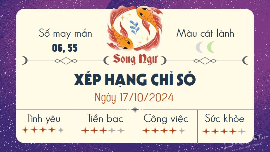 Tu vi hang ngay 17/10/2024 - Song Ngu