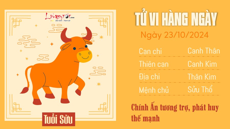 Tu vi hang ngay 23/10/2024 - Suu