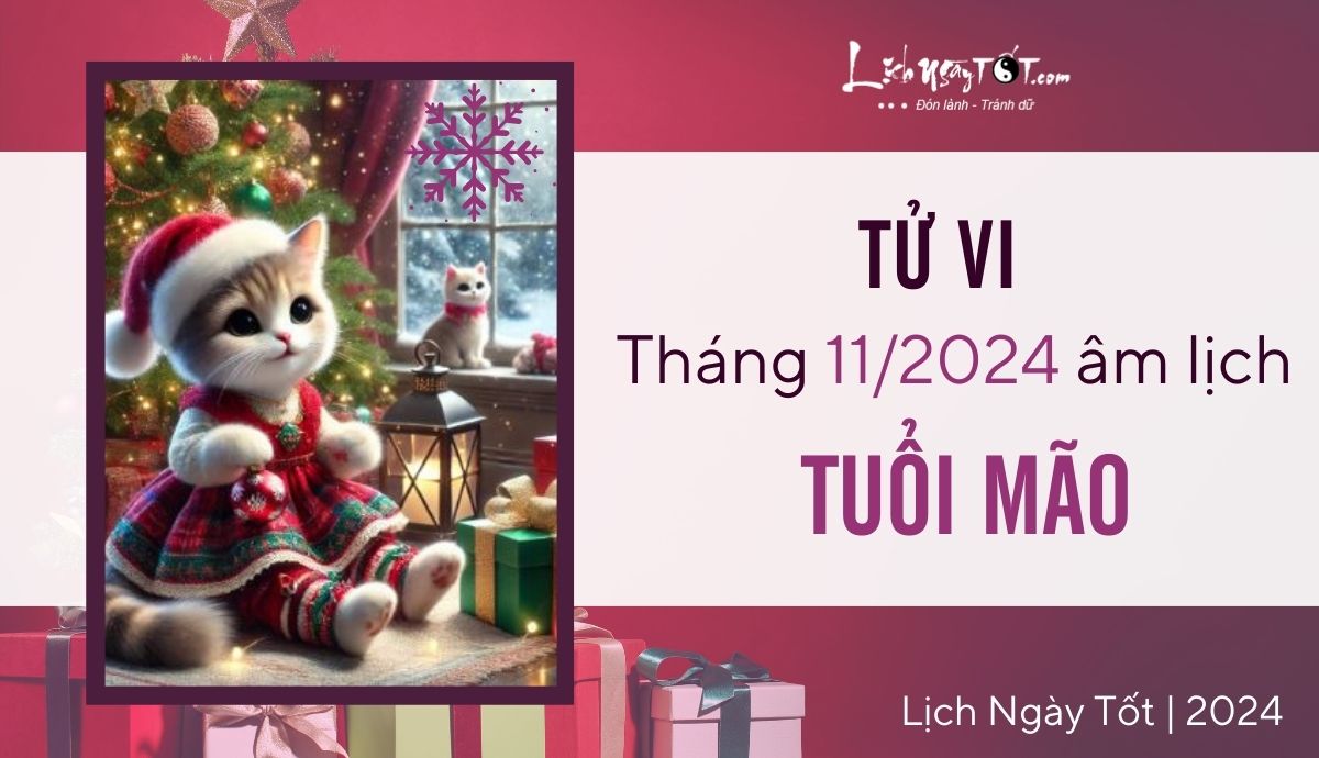 Tu vi thang 11/2024 tuoi Mao am lich