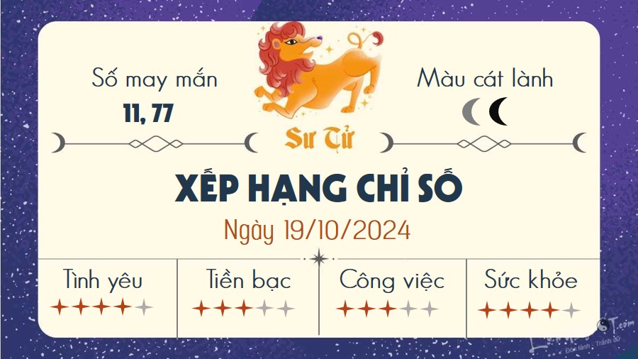 Tu vi hang ngay 19/10/2024 - Su Tu