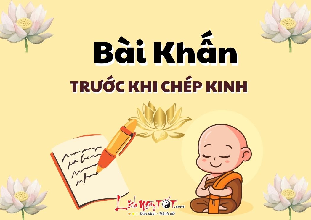 Bai khan truoc khi Chep kinh Phat