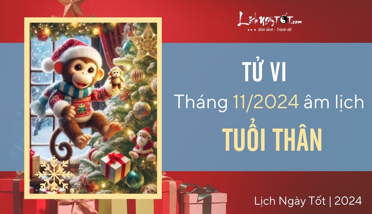 Tu vi thang 11/2024 tuoi Than am lich