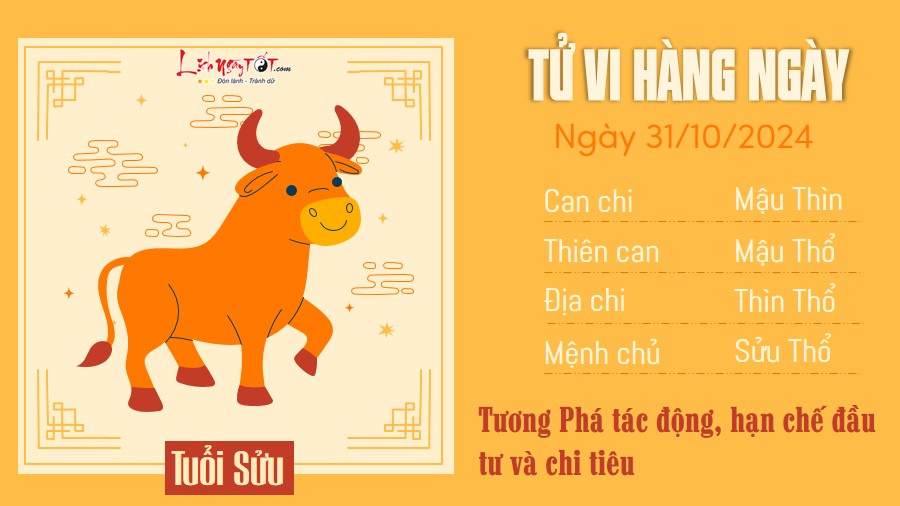 Tu vi hang ngay 31/10/2024 - Suu