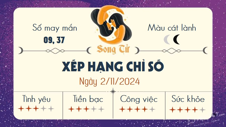 Tu vi hang ngay 2/11/2024 - Song Tu