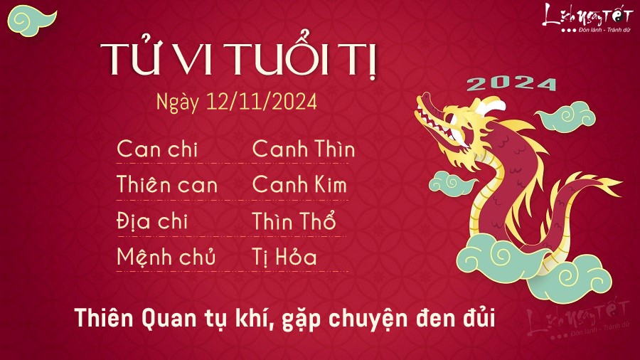 Tu vi hang ngay 12/11/2024 - Ti