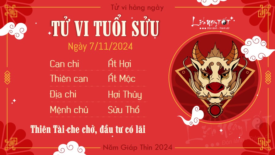 Tu vi hang ngay 7/11/2024 - Suu