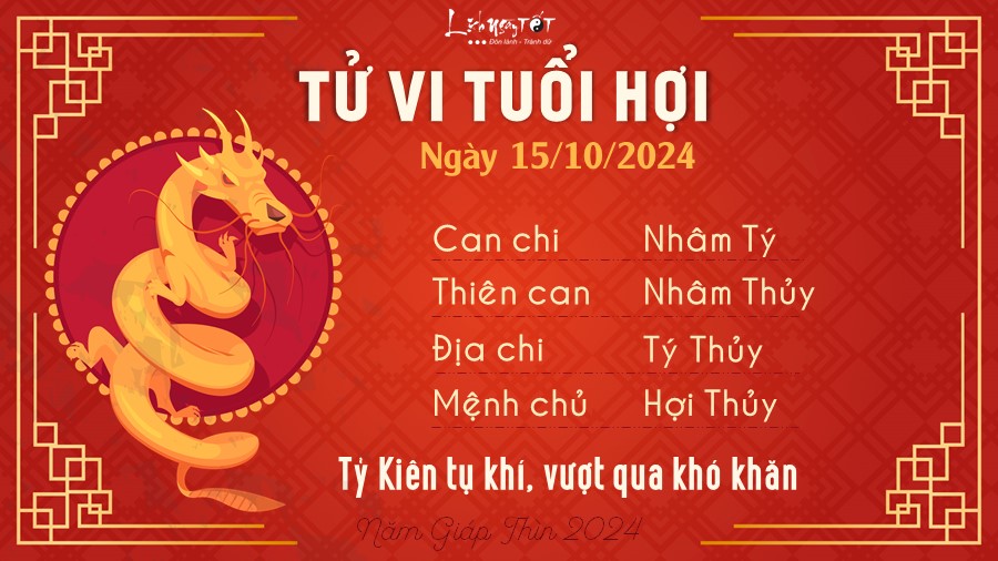 Tu vi hang ngay 15/10/2024 - Hoi