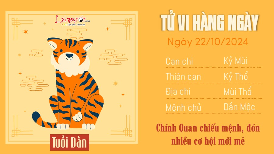 Tu vi hang ngay 22/10/2024 - Dan