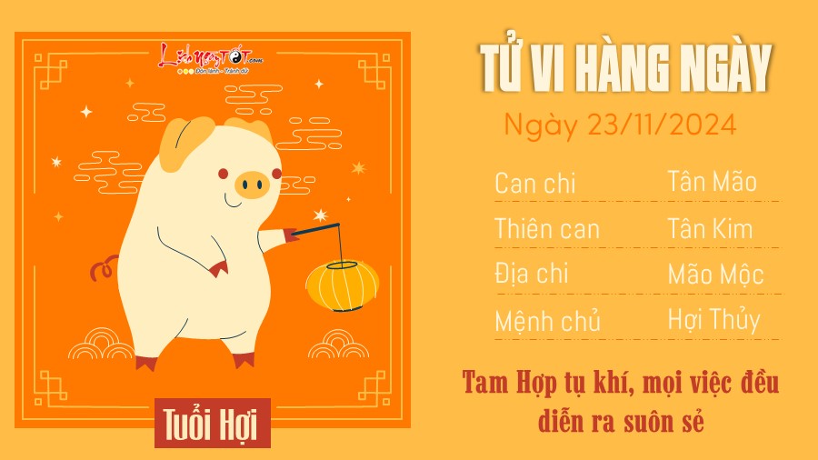 Tu vi hang ngay 23/11/2024 - Hoi