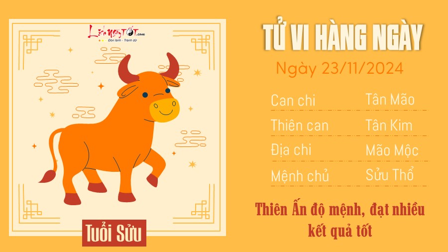 Tu vi hang ngay 23/11/2024 - Suu