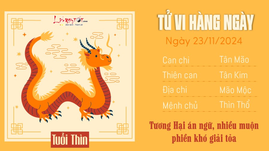 Tu vi hang ngay 23/11/2024 - Thin