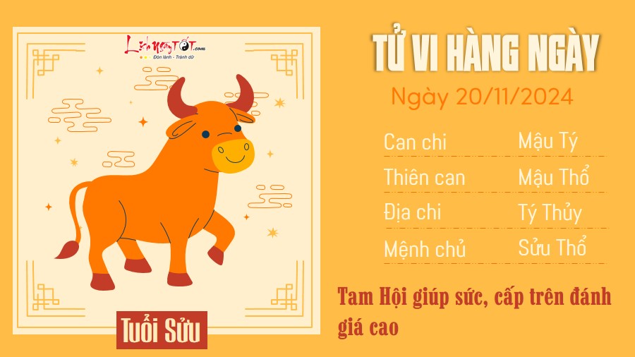 Tu vi hang ngay 20/11/2024 - Suu