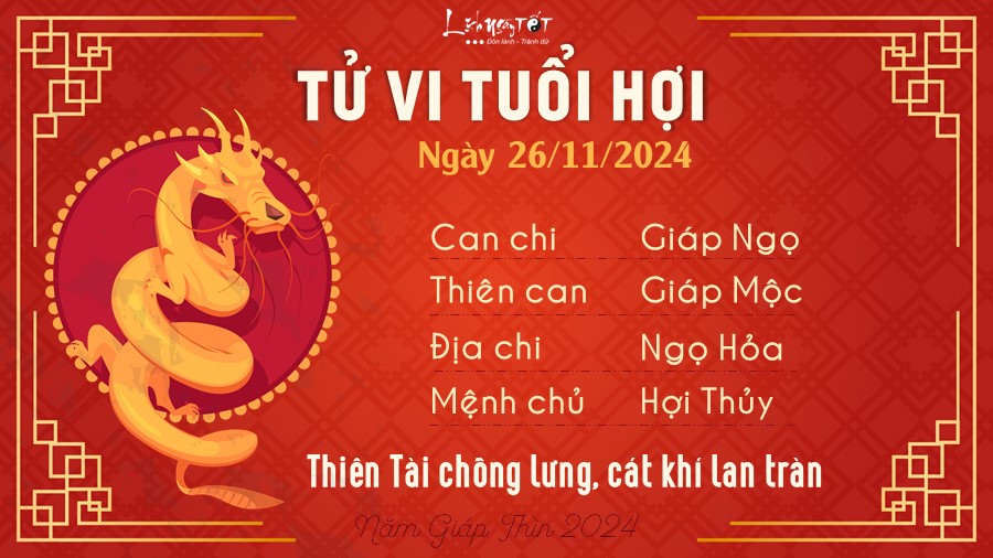 Tu vi hang ngay 26/11/2024 - Hoi