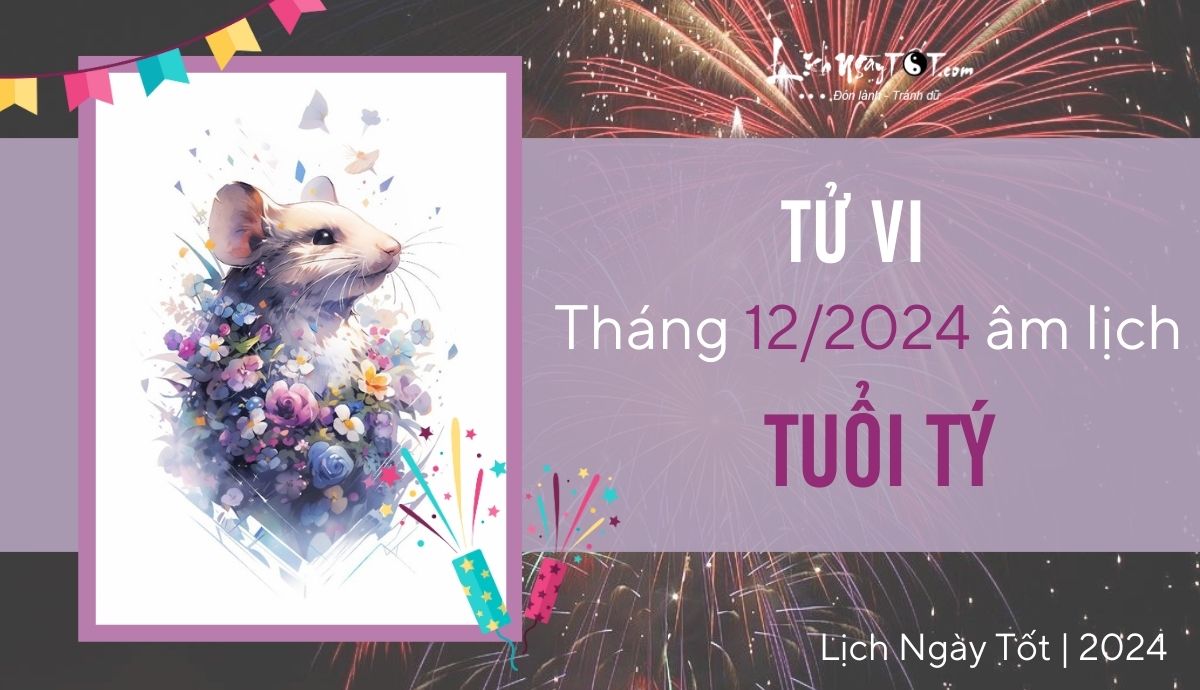 Tu vi thang 12/2024 tuoi Ty am lich