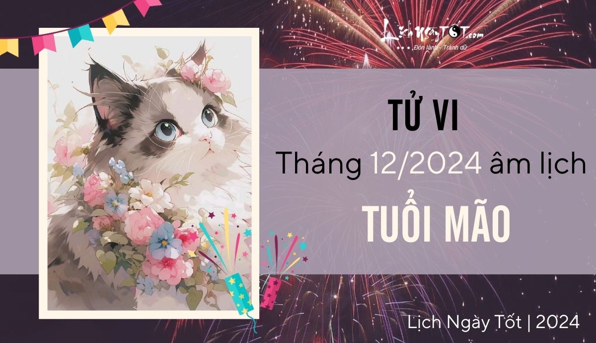 Tu vi thang 12/2024 tuoi Mao am lich