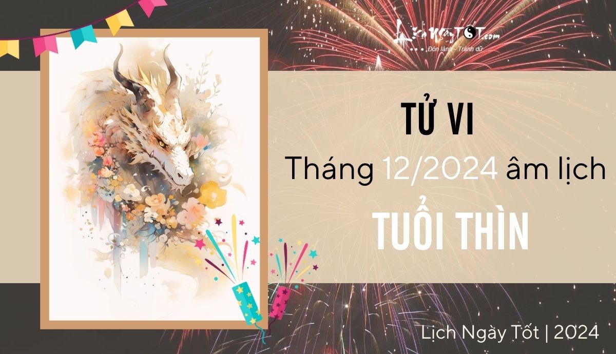 Tu vi thang 12/2024 tuoi Thin am lich