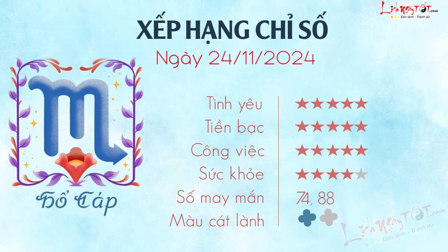 8 Tu vi hang ngay 24-11-2024 - Ho Cap