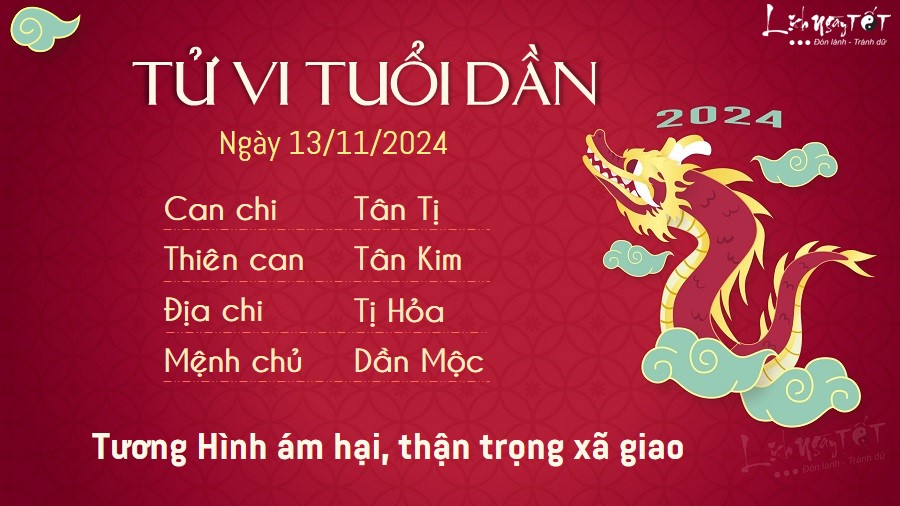 Tu vi hang ngay 13/11/2024 - Dan