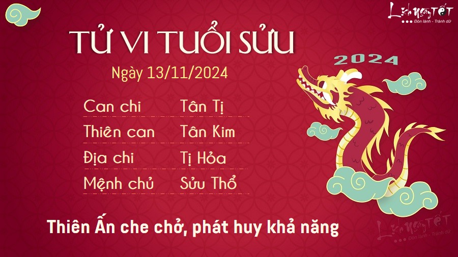 Tu vi hang ngay 13/11/2024 - Suu