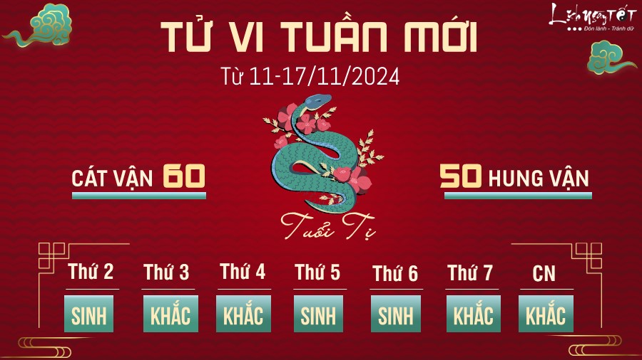 Tu vi tuan moi cua 12 con giap 11-17/11/2024 - Ti