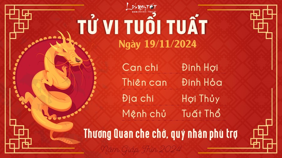 Tu vi hang ngay 19/11/2024 - Tuat