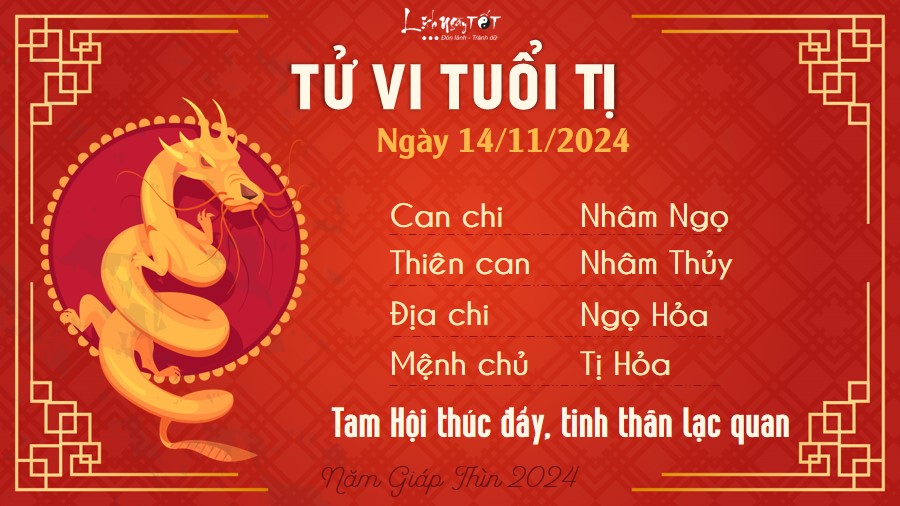 Tu vi hang ngay 14/11/2024 - Ti