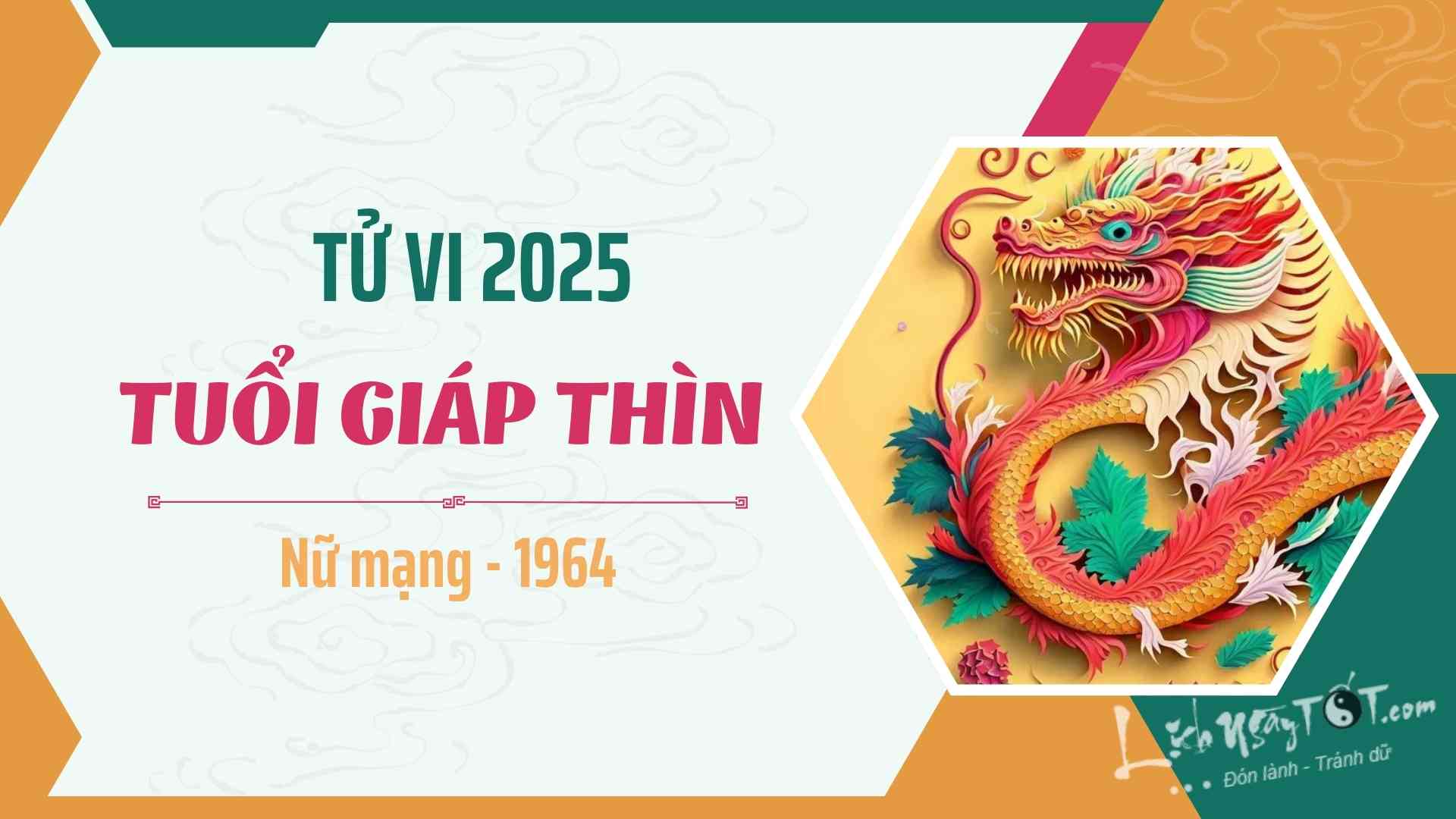 Tu vi 2025 tuoi Giap Thin nu mang 1964