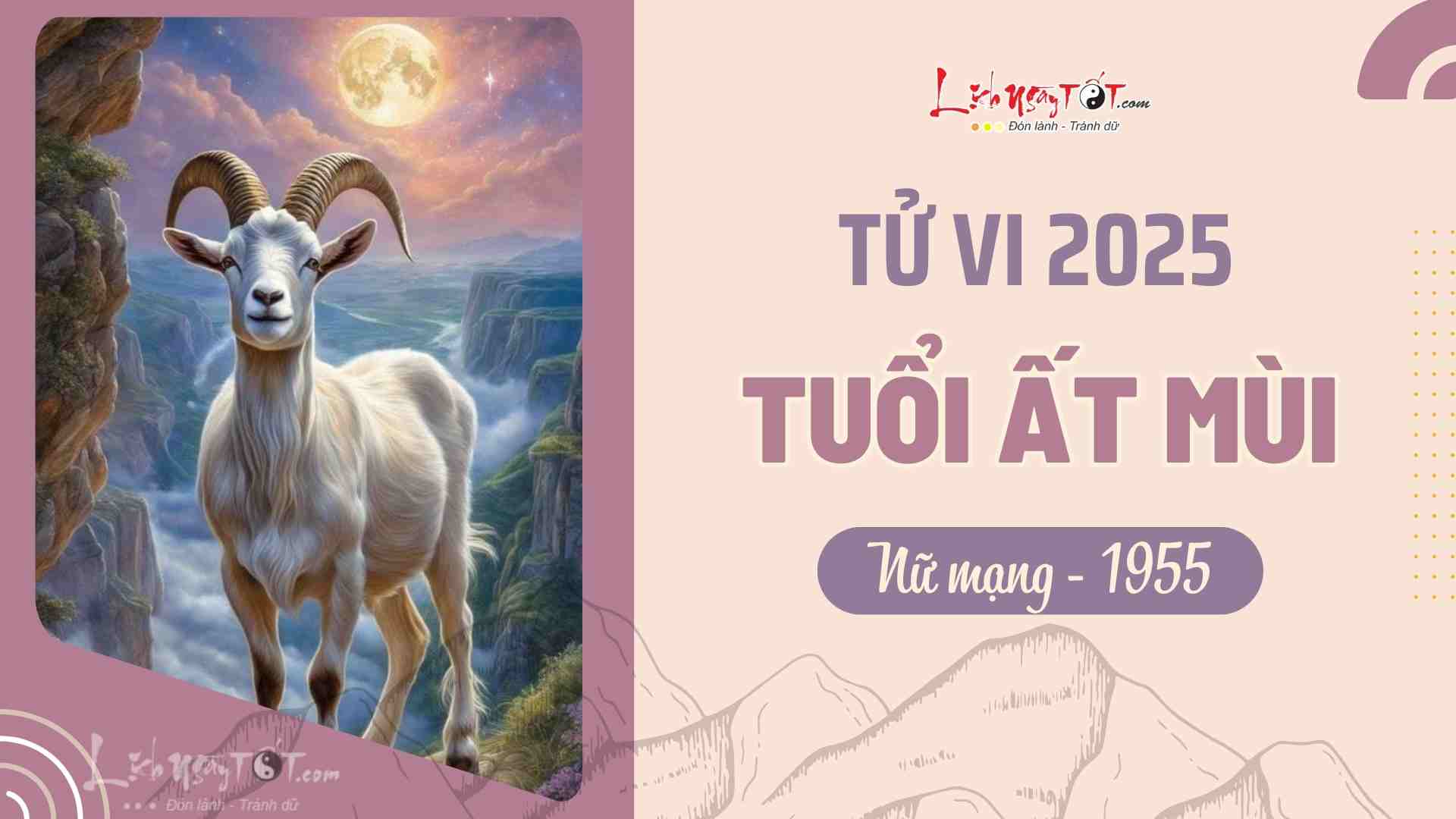 Tu vi 2025 tuoi At Mui nu mang 1955