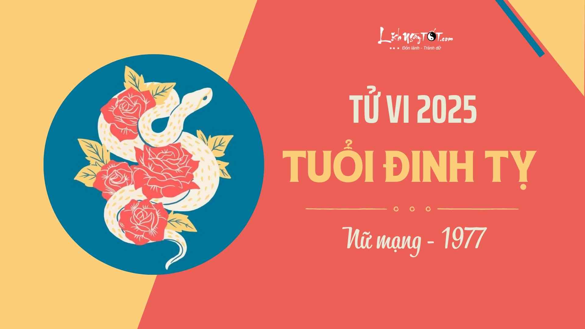 Tu vi 2025 tuoi Dinh Ty nu mang 1977