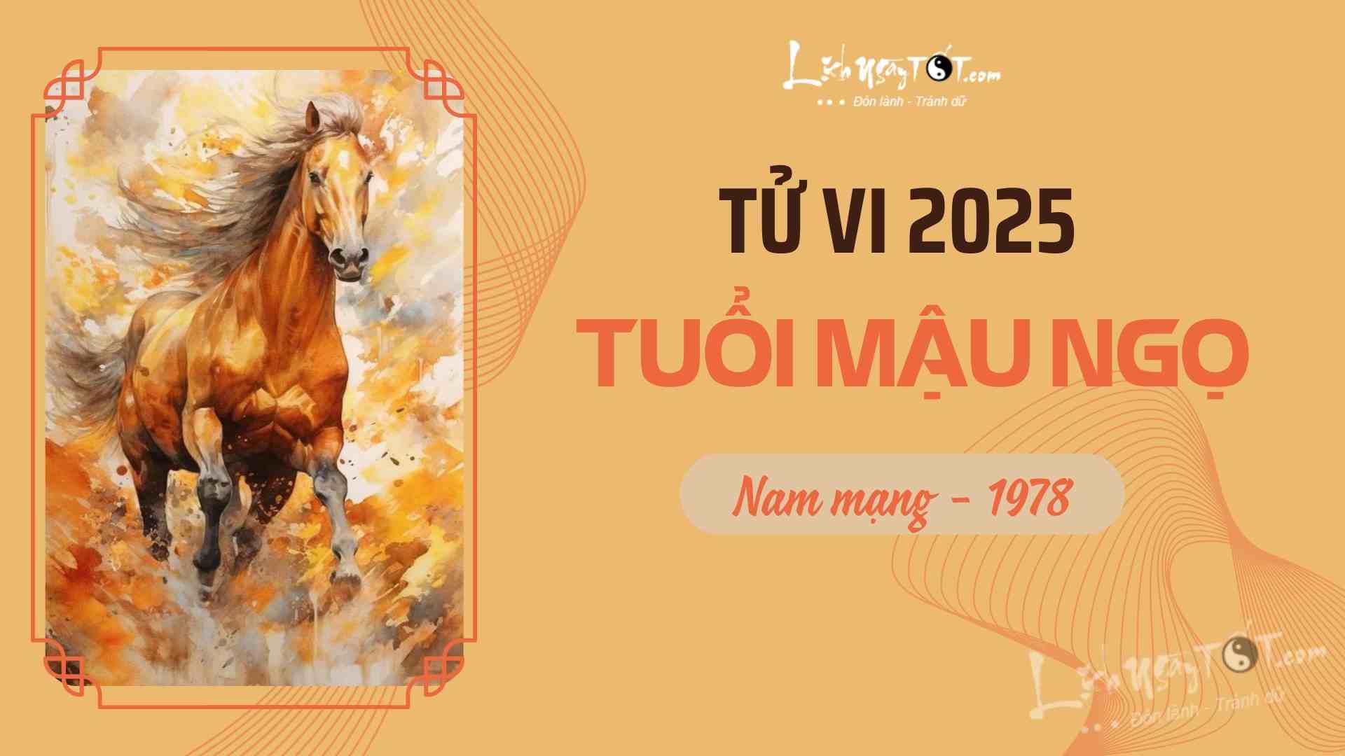 Tu vi 2025 tuoi Mau Ngo nam mang 1978