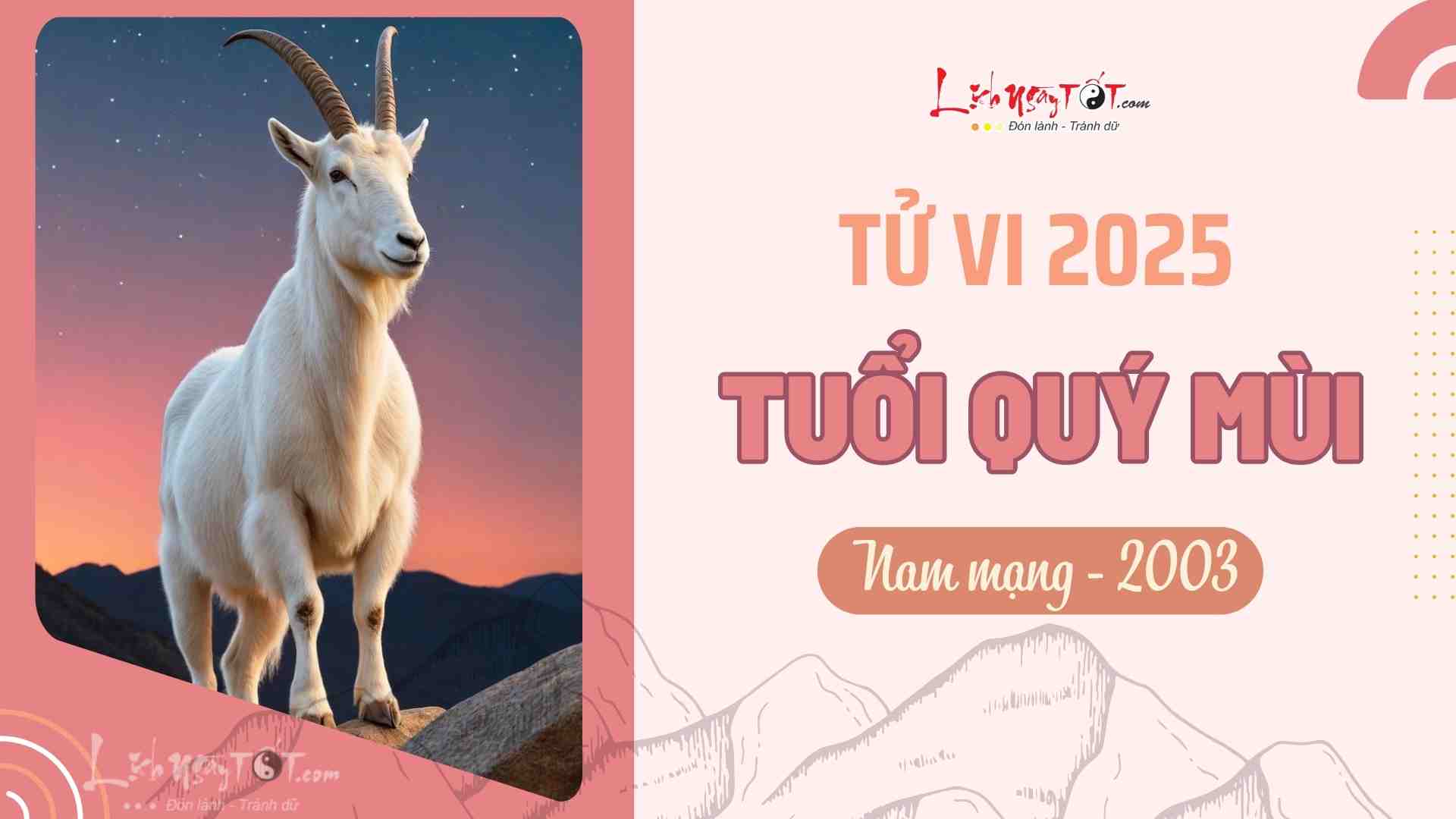 Tu vi 2025 tuoi Quy Mui nam mang 2003